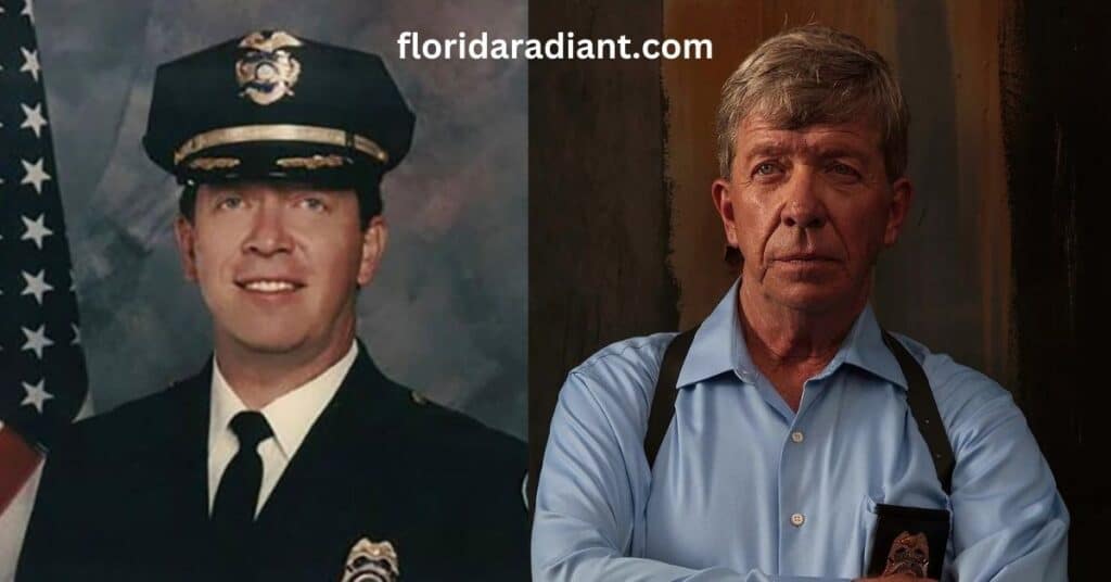 Two photographs featuring a man in a general uniform and a man in a police uniform, highlighting their distinct professions.