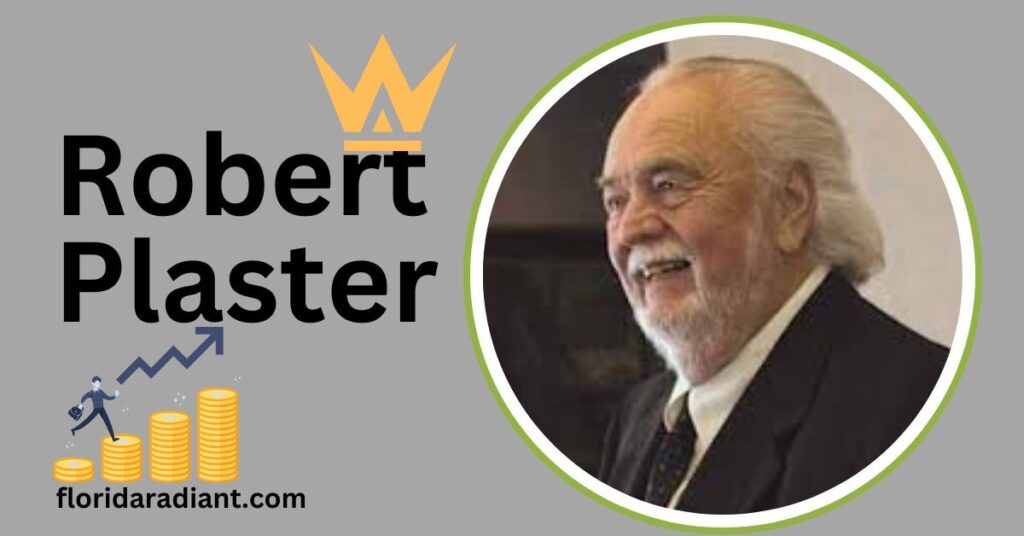 Robert Plaster, founder of a financial advisory firm, is depicted in a professional setting, exuding confidence and expertise.