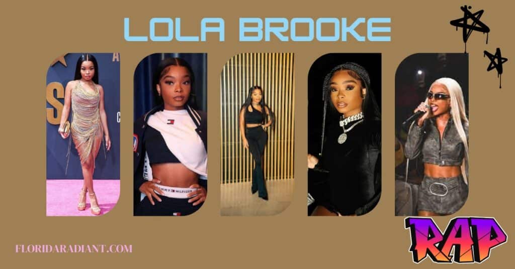 A vibrant collage showcasing Lola Brooke's standout moments and achievements from 2018, highlighting her artistic journey.