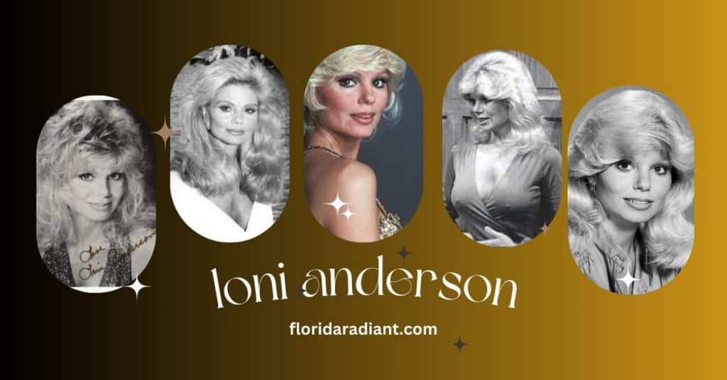 Loni Anderson, epitomizing the ultimate diva, radiates elegance and charm in a captivating portrait that highlights her allure.