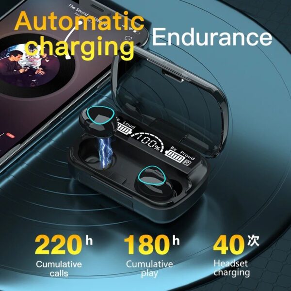 M10 TWS Wireless Bluetooth Earbuds - Image 3